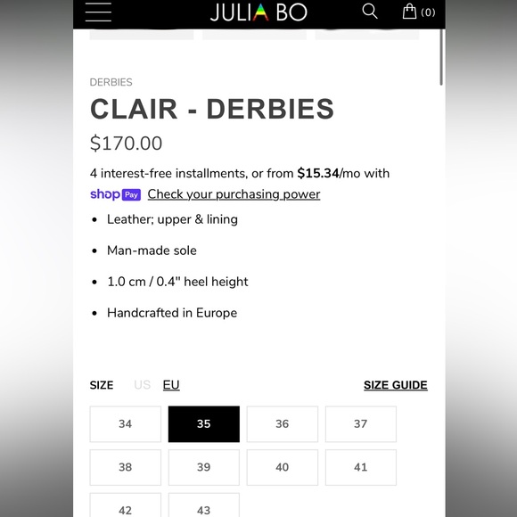 JULIA BO Clair derbies shoes ✨ - Picture 4 of 12